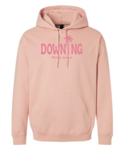Alternative view of Pink Palm Inspired Hoodie